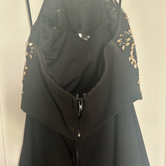 Homecoming Embellished Black and Gold two piece formal attire - Picture 2 of 6